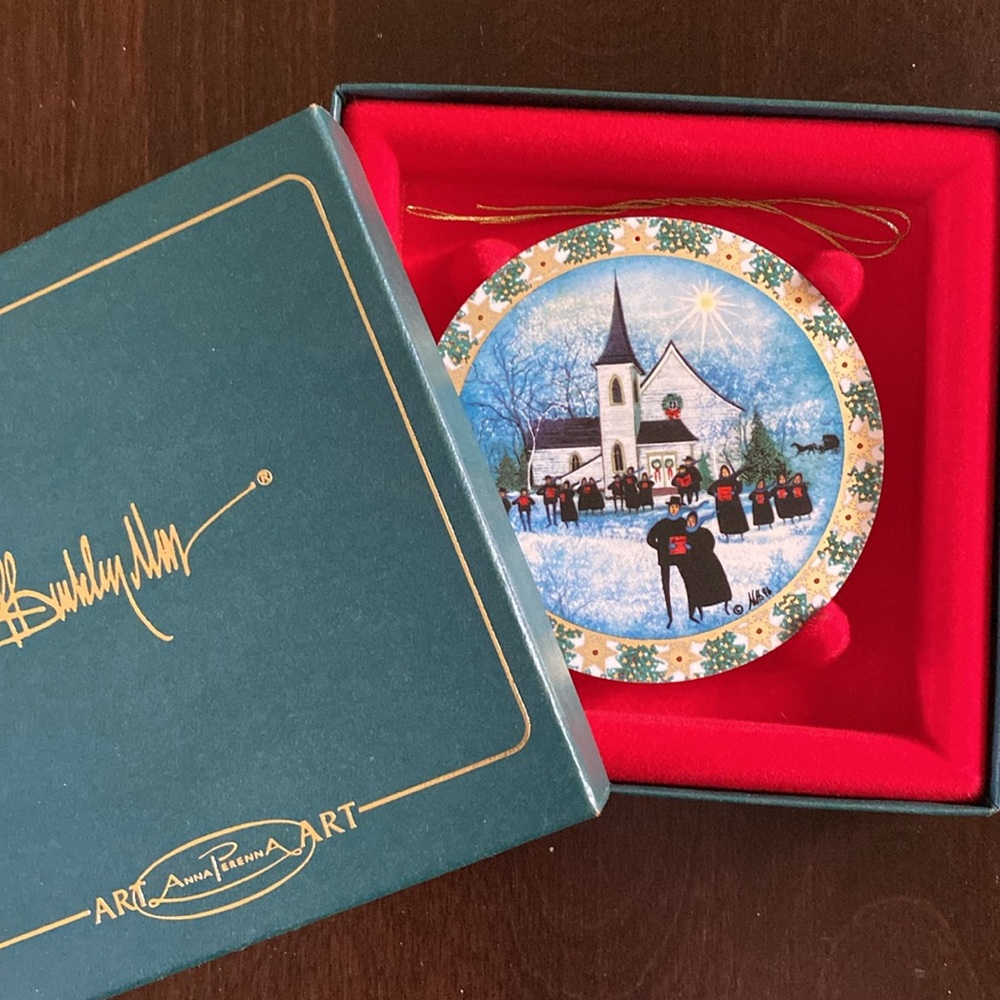 P Buckley Moss Christmas Carol Ornament